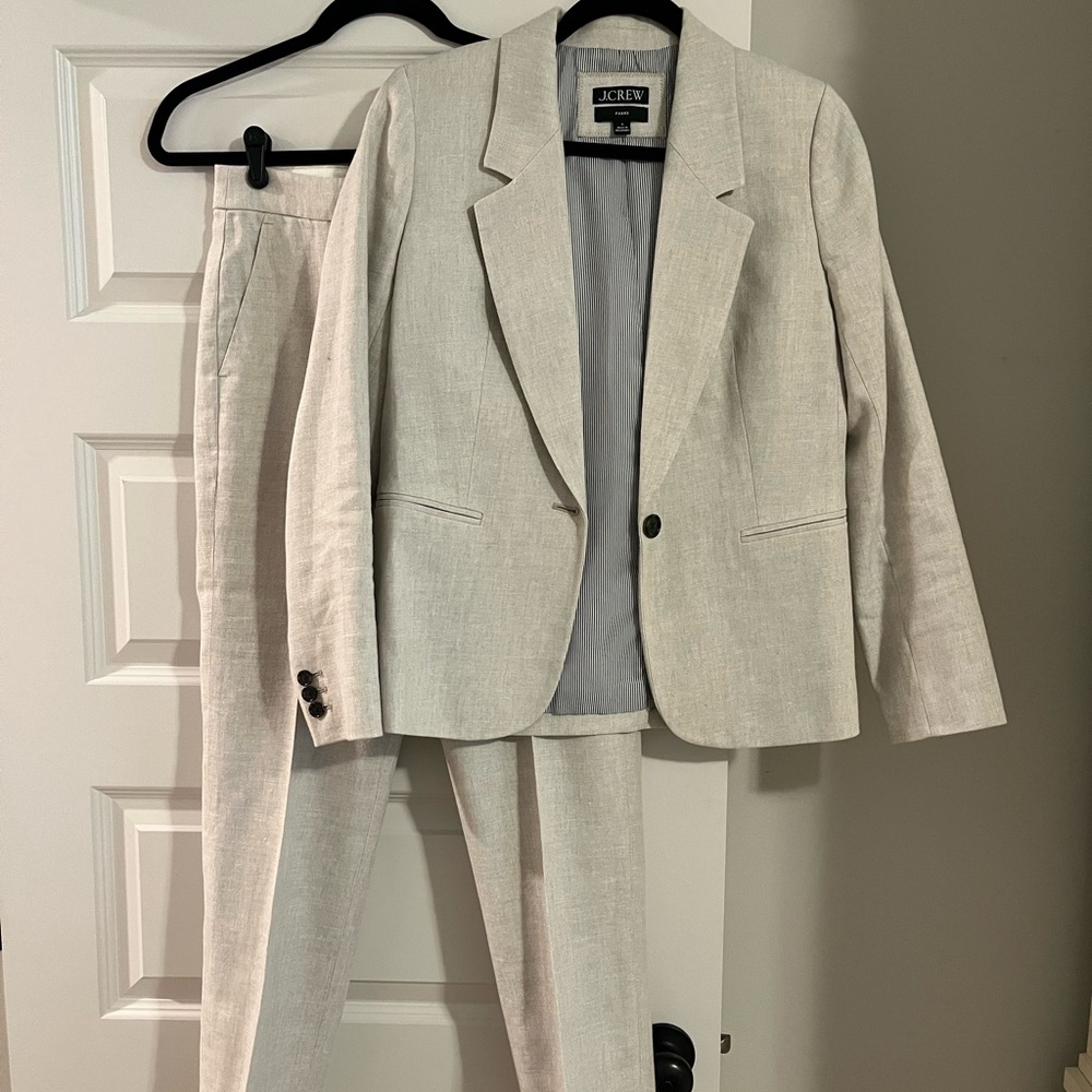 J. Crew Women’s Cream Suit Blazer